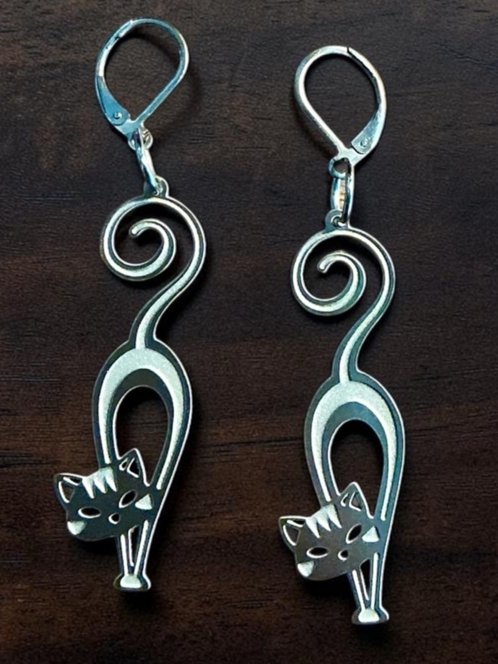 🆕 Cat Laser Etched Earrings